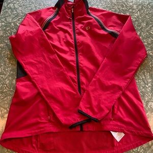 Nice Lightweight Red Pearl Izumi Elite Polyester Cycling Windbreaker Men’s XXL